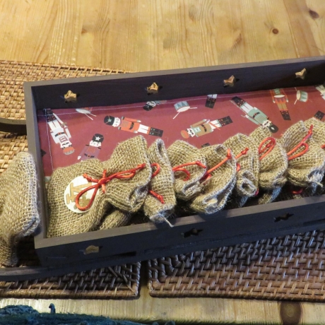 Adventskalender- Schlitten