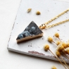 Dreieck • Halskette | Halsschmuck Druse | Geschenkidee