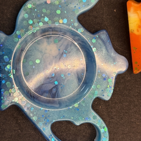 Handmade Epoxidharz-Untersetzer Set – Farbenfrohe Unikate