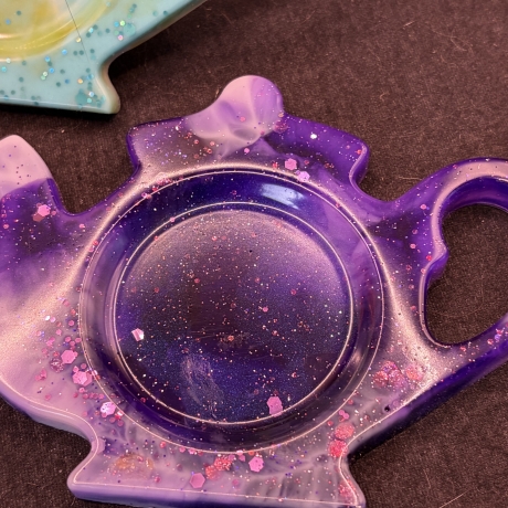 Handmade Epoxidharz-Untersetzer Set – Farbenfrohe Unikate