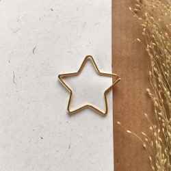 5 Büroklammern Stern Weihnachten Adventskalender