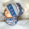 Mütze und Loop Set Kinder Norwegermuster I Mütze Sweat Halssocke 