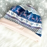 Mütze und Loop Set Kinder Norwegermuster I Mütze Sweat Halssocke 