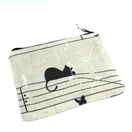 Taschenorganizer gefüttert verspielte Katzen Musik