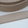 Gurtband Baumwolle recycelt 30 mm sand beige RE