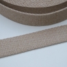 Gurtband Baumwolle recycelt 30 mm sand beige