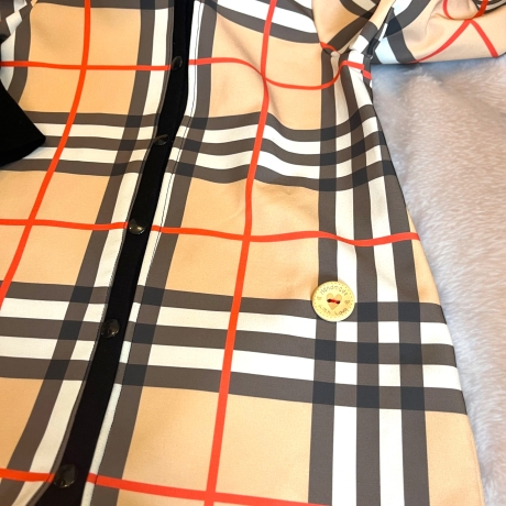 Overall Softshell Kinder mit Knopfleiste und Kapuze I Karomuster