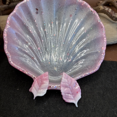 Seifenschale in Muschelform – Handmade mit Glitzer