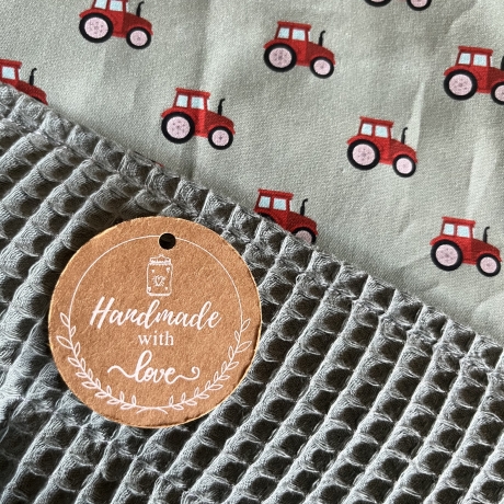 Baby Frühjahrsdecke/Kuscheldecke Traktor handmade Geschenk neu