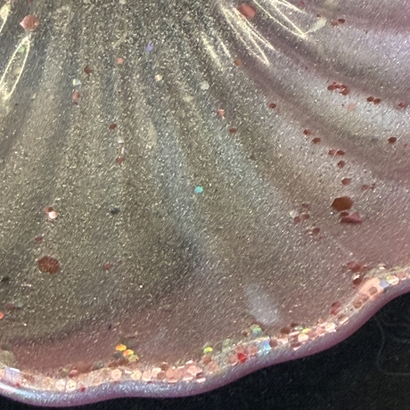 Seifenschale in Muschelform – Handmade mit Glitzer