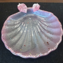 Seifenschale in Muschelform – Handmade mit Glitzer