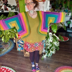 Hexagonjacke Größe L aus Sweat