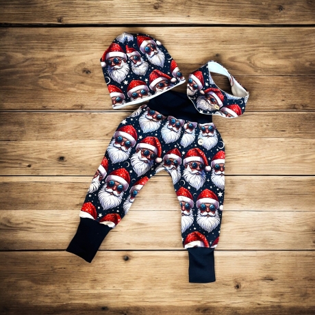 Weihnachtsoutfit Hipster Weihnachtsmänner I Babykleidung Junge 