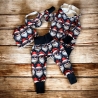 Baby Outfit Weihnachtsmänner Pumphose Weihnachtspullover Kinder