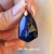 Lapislazuli Anubis Ägypten Natur Edelstahl Unikat handbemalt