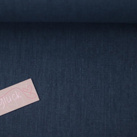 AUS 1209 REST 80cm beschichtet Leinen oxford blue blau AU Maison