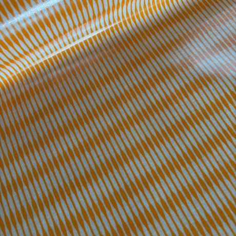 beschichtete Baumwolle Rille Groove orange AU Maison