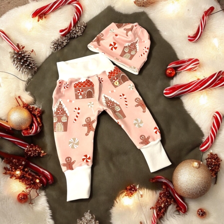 Weihnachtsoutfit Mädchen Lebkuchen I Zuckerstange I Babykleidung