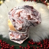 Mütze und Loop Set Mädchen Hirsche flieder I Mütze Sweat 