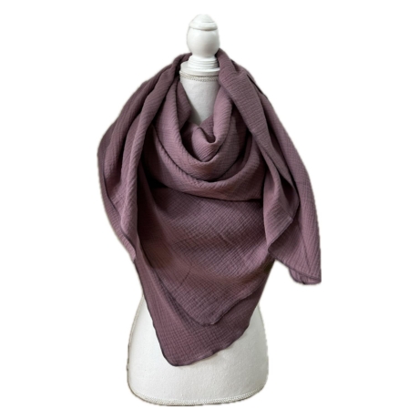 Musselin Tuch XXL | Schal | Halstuch | Dreieckstuch | 42 Farben
