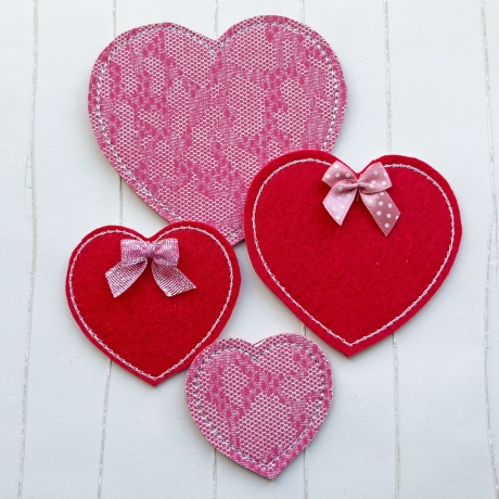 Quickie Herz Stickdatei Doodle Appli Deko stickdirwas