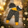 Weihnachtsoutfit marine goldene Rentiere I Rentierköpfe I Baby