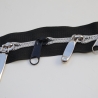 5x Zipper silber 45 mm lang für 5 mm Reißverschluss LETZTEN