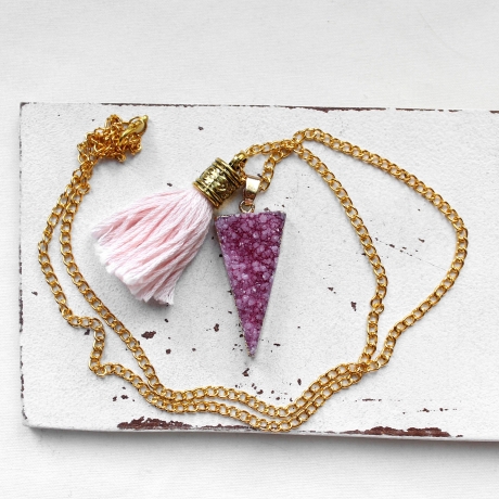 Pink Dream • Halskette | Halsschmuck Druse | Geschenkidee