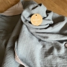 Baby Kuscheldecke/ Kuscheltuch Musselin dots handmade Geschenk 