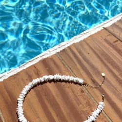 Muschelchip-Kette „Playa“  Muschelchip-Kette „Playa“