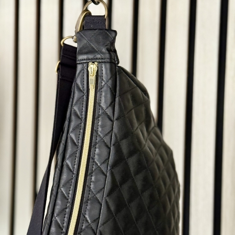 LuniBag Kunstleder Raute messing (gold)