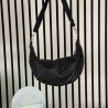 LuniBag Kunstleder Raute schwarz/silber