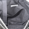LuniBag Kunstleder Raute schwarz/silber