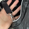 LuniBag Kunstleder Raute schwarz/silber