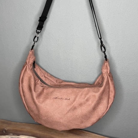 LuniBag rosé Veluors  Kunstleder 