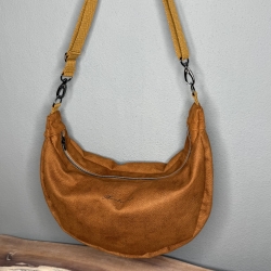 LuniBag Cognac Veluors  Kunstleder 