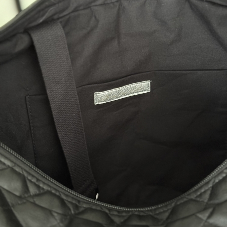 LuniBag Kunstleder Raute all black