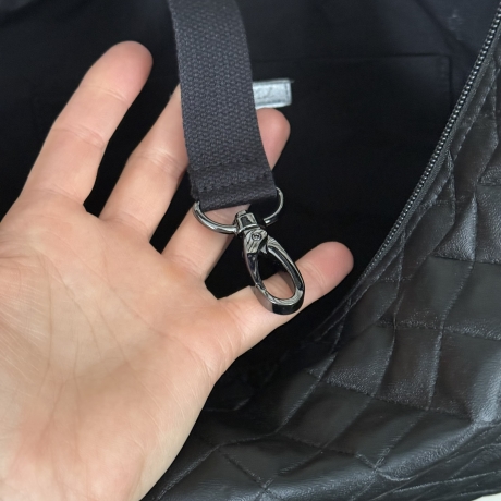 LuniBag Kunstleder Raute all black