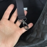 LuniBag Kunstleder Raute all black