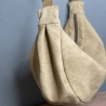 LuniBag beige Veluors  Kunstleder 
