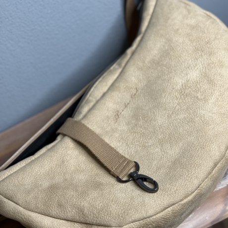 LuniBag beige Veluors  Kunstleder 