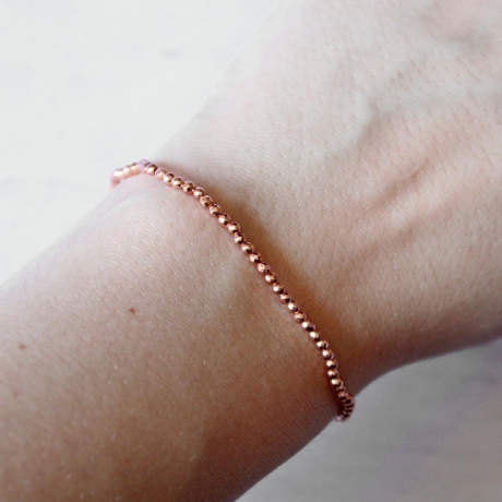 Hämatit • Armband rosegold | Perlenarmband | Armschmuck