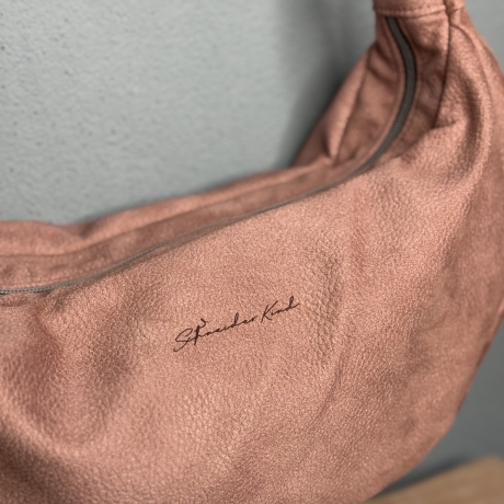 LuniBag rosé Veluors  Kunstleder 