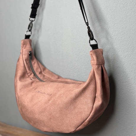 LuniBag rosé Veluors  Kunstleder 