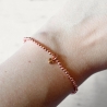 Hämatit & kleines Herz • Armband rosegold | Perlenarmband