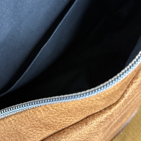 LuniBag Cognac Veluors  Kunstleder 