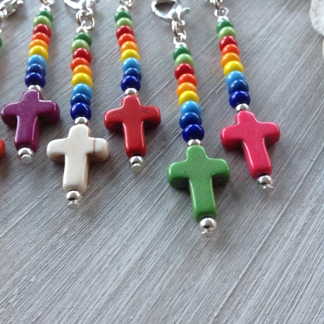 8 farbenfrohe Gastgeschenke zur Kommunion, Taufe, Firmung...