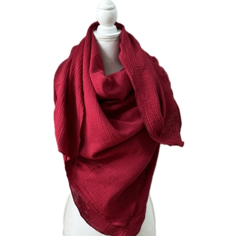 Musselin Tuch XXL | Schal | Halstuch | Dreieckstuch | 42 Farben