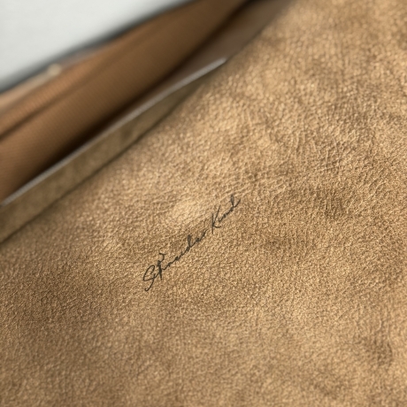 LuniBag braun/silber Veluors  Kunstleder 