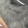 LuniBag grau/silber Veluors  Kunstleder 